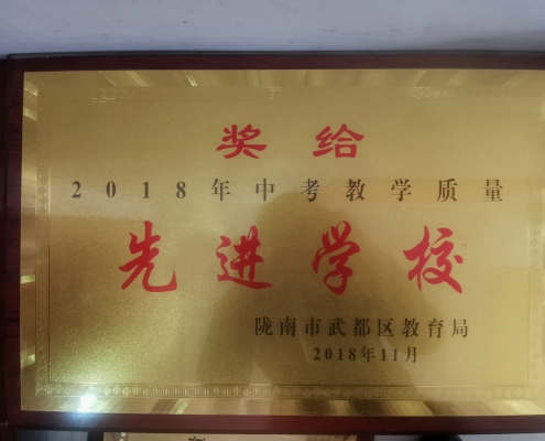 2018中考教学质量先进学校